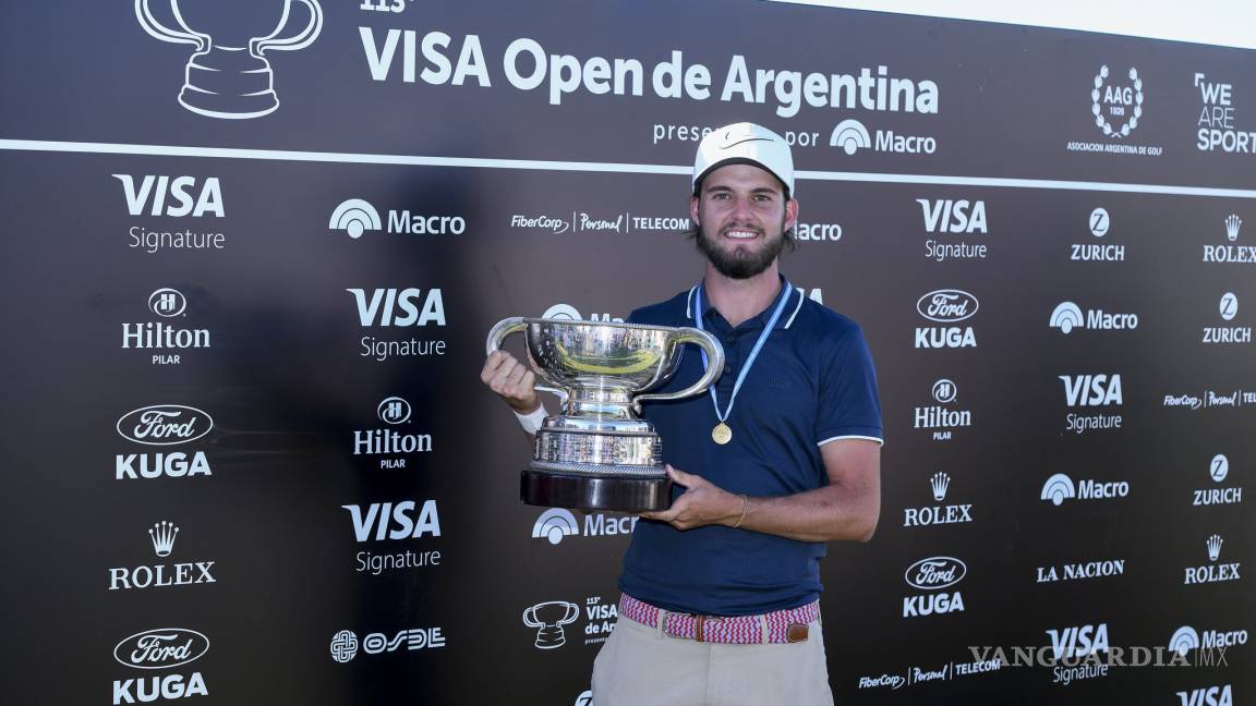 Con 19 años de edad, este golfista mexicano si pudo ir a Argentina y ganar un título, con récord incluido