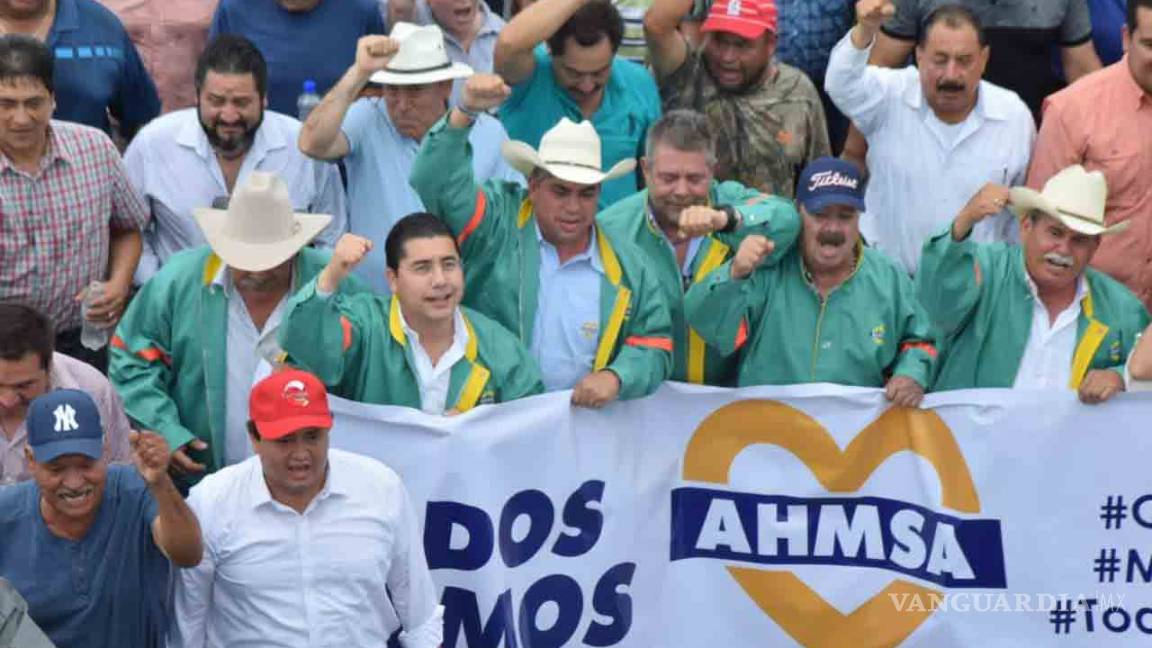 $!Marchan miles por la estabilidad de Altos Hornos de México, en Monclova