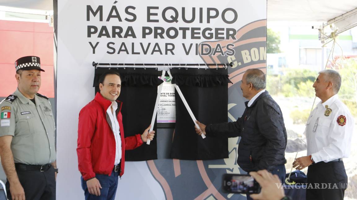$!Inauguran en Saltillo la Estación Poniente de Bomberos