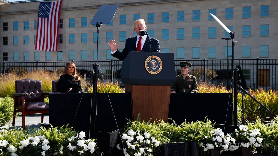 $!Trump amenaza a los terroristas que busquen atacar EU en ceremonia por 9/11