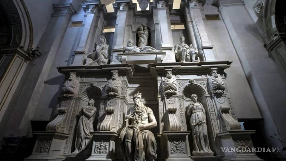 $!El Moisés de Miguel Ángel en Roma recupera brillo con una nueva iluminación