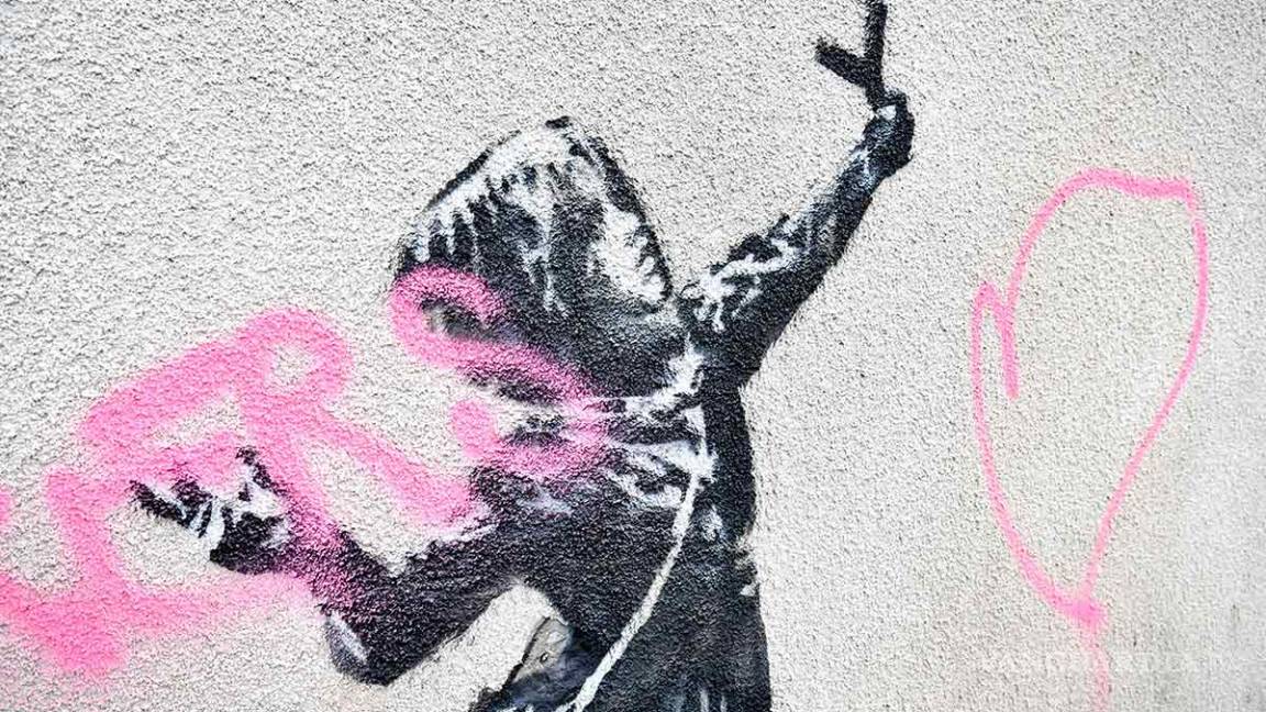 Una tragedia de San Valentín: Vandalizan la nueva obra de Banksy