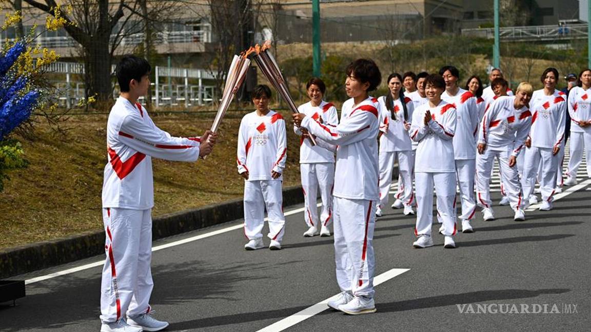$!Inicia el recorrido de la antorcha olímpica de los Juegos de Tokio