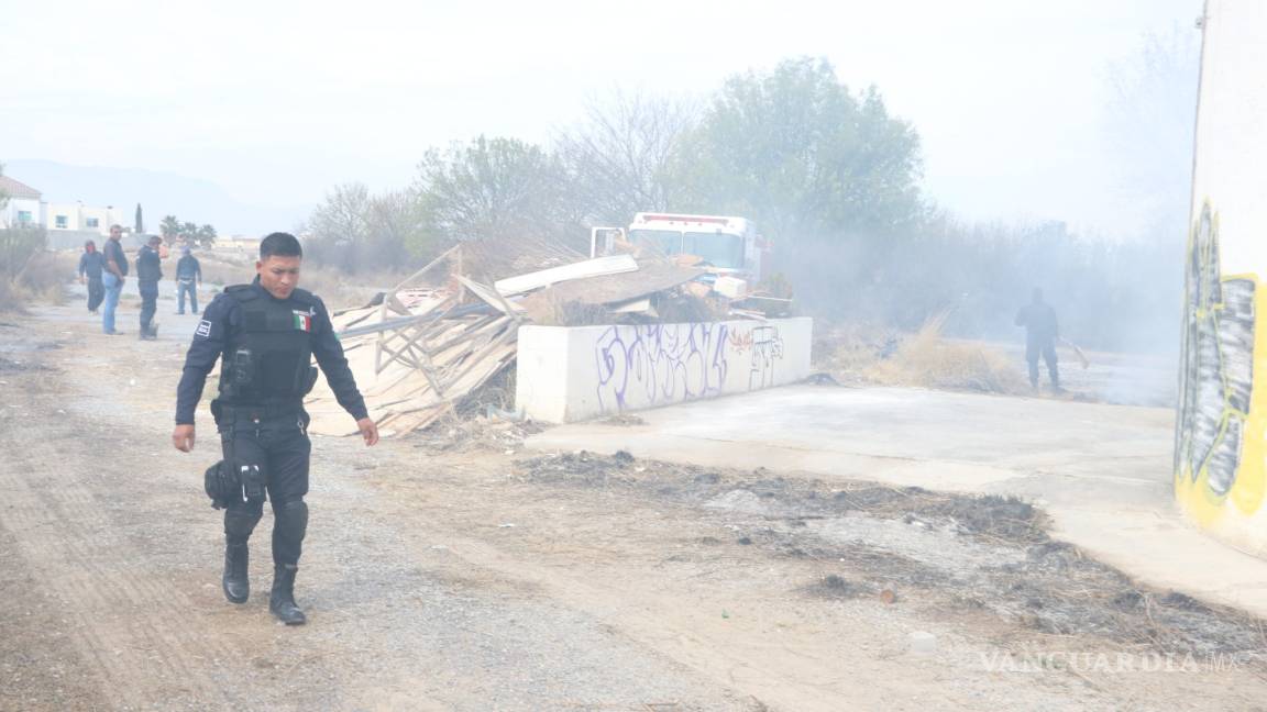 Reporte de incendio causa movilización en Saltillo; solo era basura
