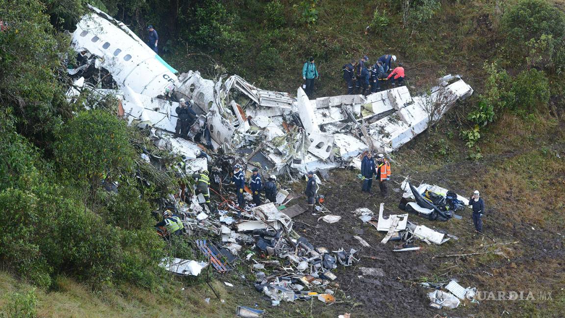 $!Así quedó el avión del Chapecoense; las imágenes de la tragedia