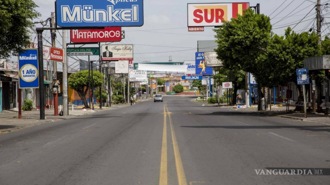 Managua luce desértica como consecuencia del paro nacional de 24 horas