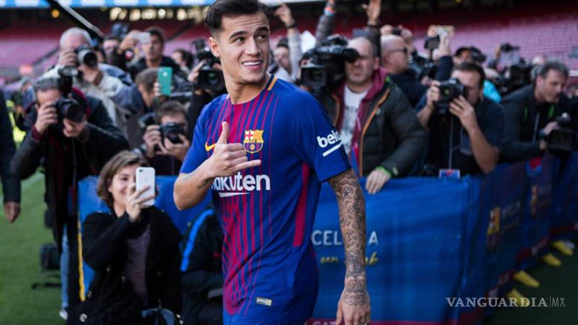 $!Presentan a Coutinho en el Camp Nou
