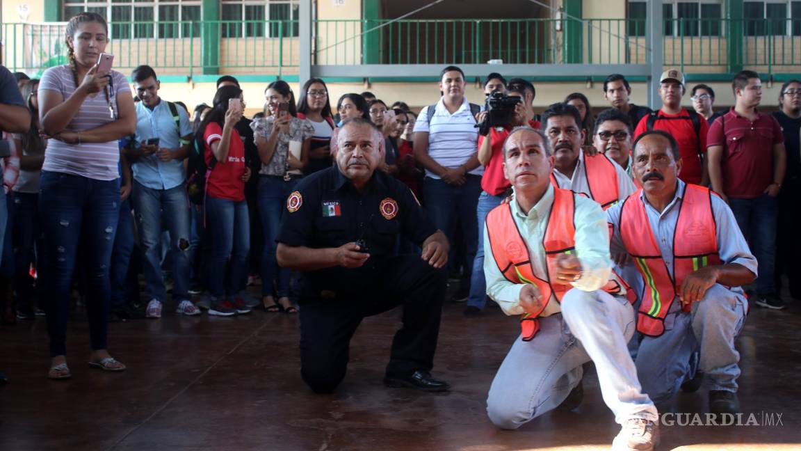 Celebra Sabinas Día Nacional de Protección Civil con simulacros