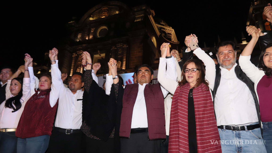 Dedica Barbosa su triunfo en Puebla a López Obrador