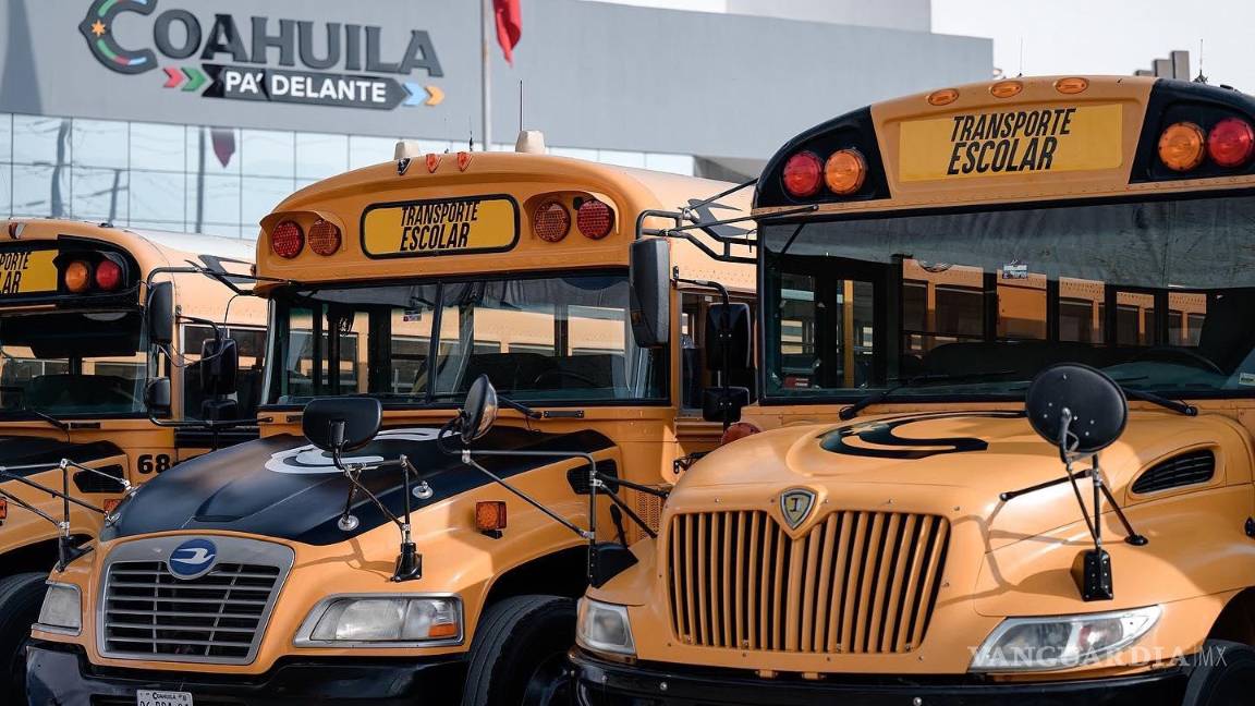 $!Las nuevas unidades de transporte escolar cuentan con sistemas de seguridad, GPS, y extintores para garantizar la seguridad de los estudiantes.