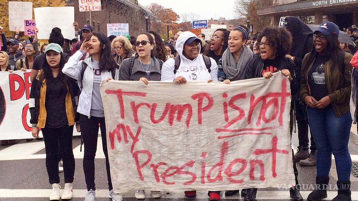 $!Protestas en EU por triunfo de Trump