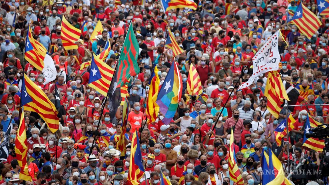 Toma las calles de Barcelona el independentismo catalán