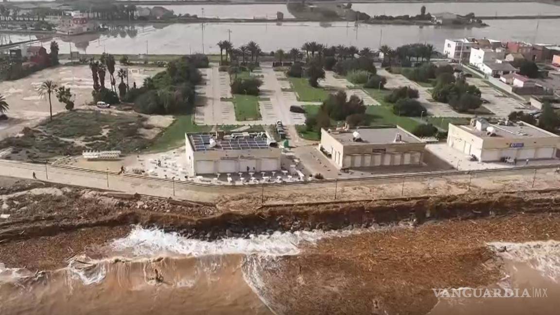 $!Vista aérea de las inundaciones causadas en la región valenciana de Paiporta a causa de las fuertes lluvias causadas por la DANA.