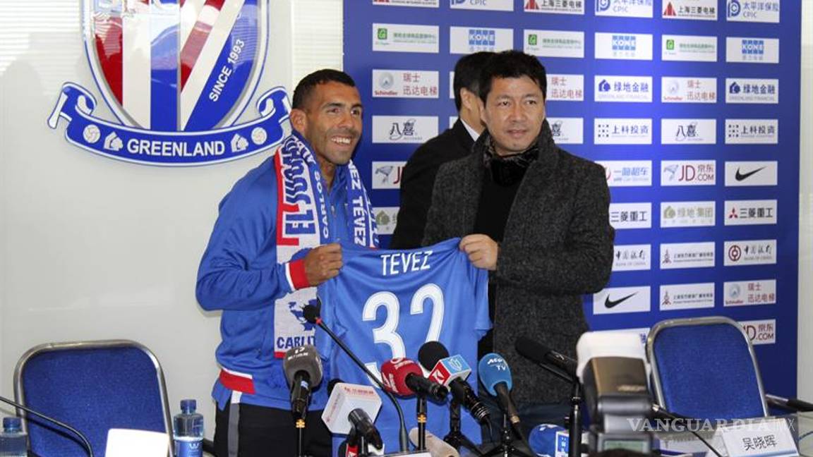$!Tévez inicia su aventura en Shanghái