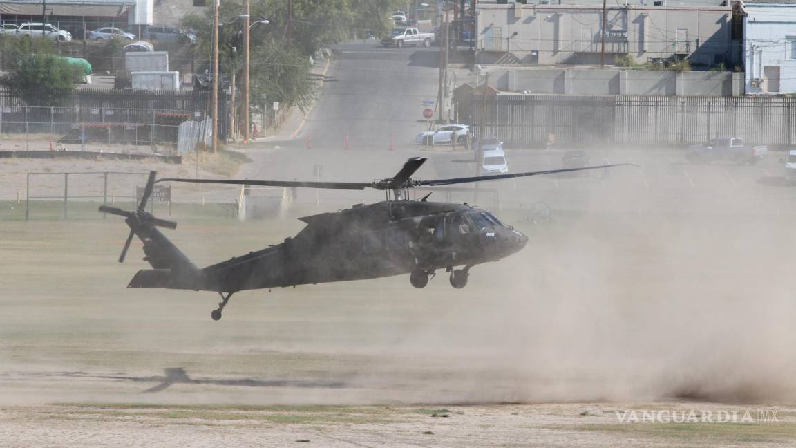 Helicópteros y tanquetaspara ‘blindar’ la frontera