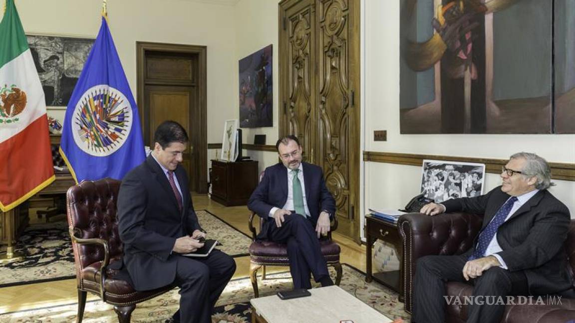 Videgaray reafirma a Almagro su compromiso con la OEA en la crisis venezolana