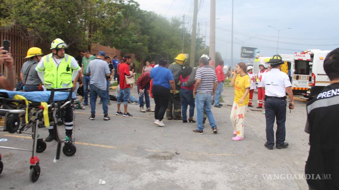 Camionazo deja 35 heridos en Ramos Arizpe