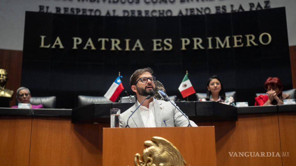 Senado recibe a Gabriel Boric, presidente de Chile; critican postura de AMLO frente a Nicaragua