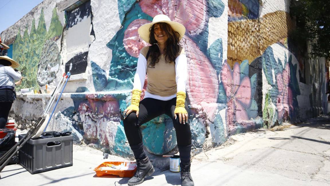 $!“Nuestro trabajo es el arte urbano, es traer el mensaje de la sierra a la ciudad, e invitar a la gente”: Claudia Luna Fuentes.