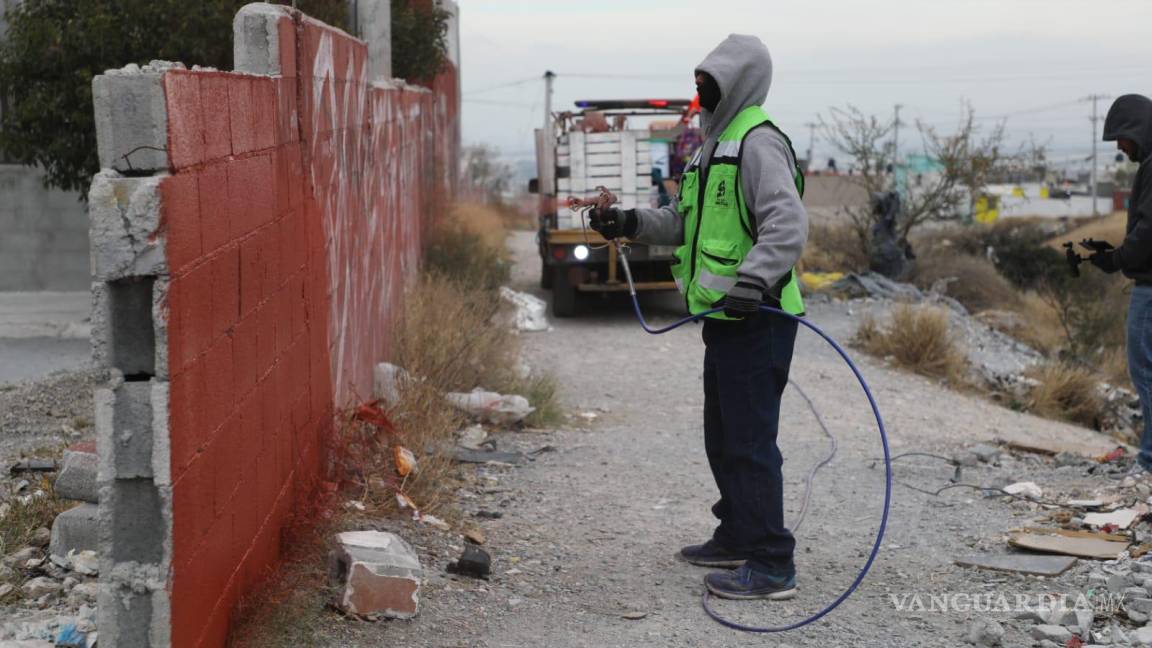 Saltillo refuerza las labores de limpieza y combate al grafiti en Loma Linda