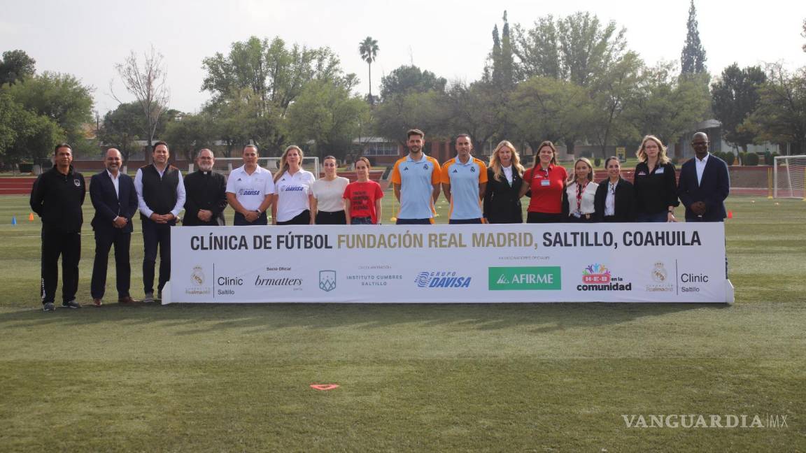 Saltillo vive la magia de la Fundación Real Madrid: inauguran clínica de futbol para jóvenes promesas