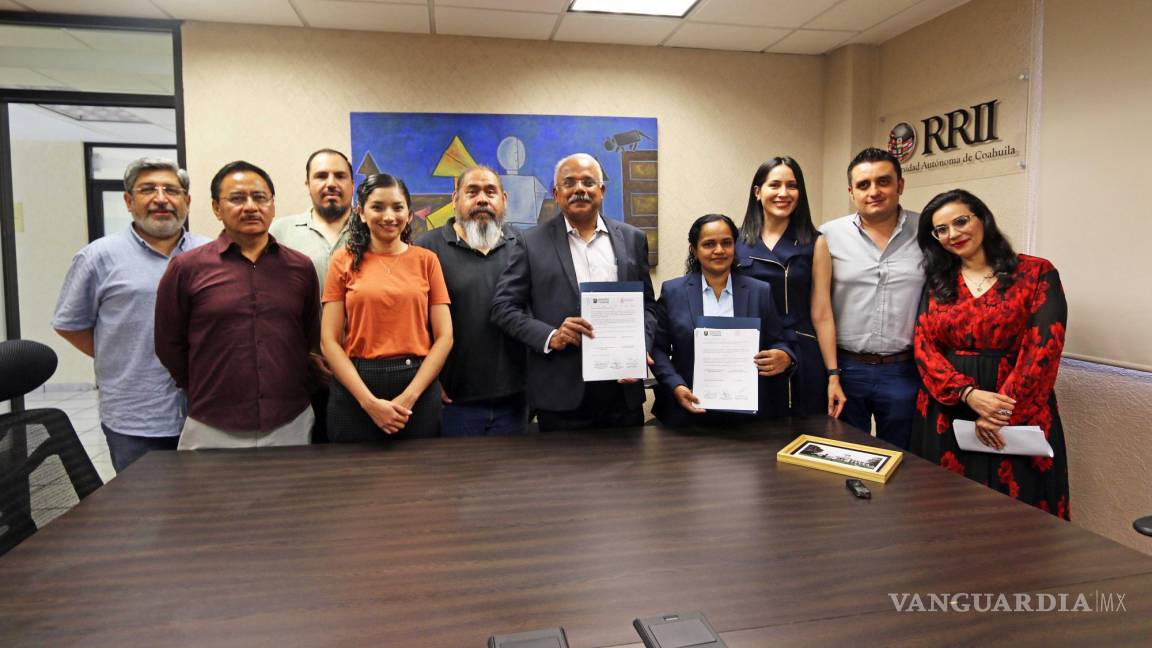 Saltillo: Firma UAdeC convenio de colaboración con dos universidades de la India