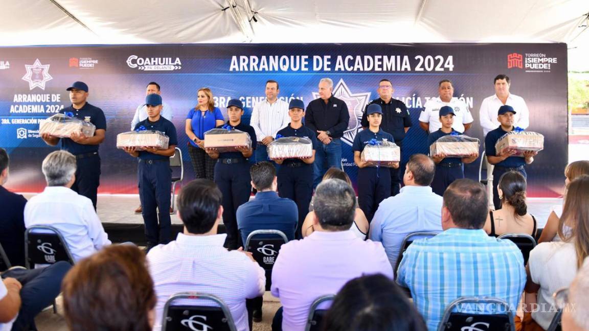 Inicia Academia de Policía de Torreón preparación de nuevos cadetes