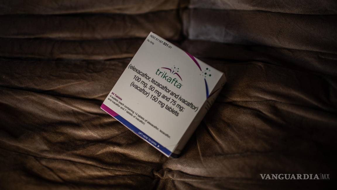 $!Una caja del costoso medicamento para la fibrosis quística Trikafta, en Curitiba, Brasil.