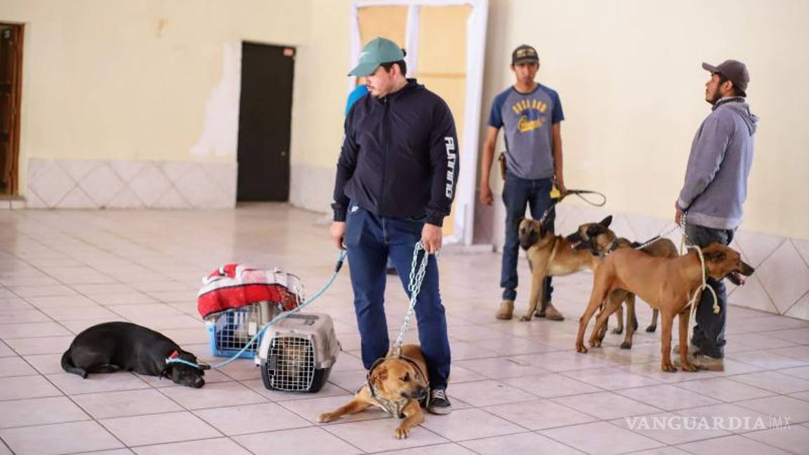 $!Arteagenses aprovecharon la jornada gratuita para vacunar y esterilizar a sus mascotas.