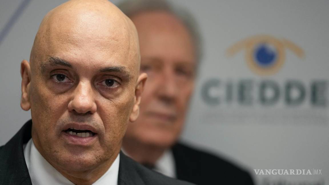 $!El presidente del Tribunal Superior Electoral, juez Alexandre de Moraes, en la inauguración del Centro de Lucha contra la Desinformación en Brasilia, Brasil.