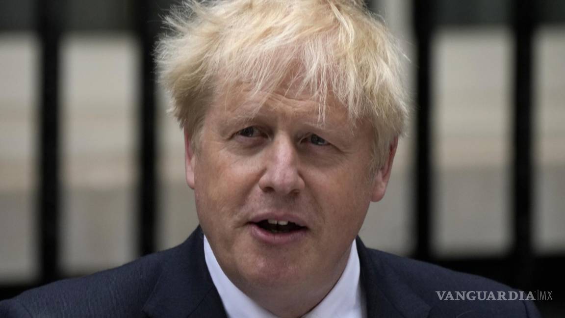 $!Boris Johnson anunciando su renuncia como primer ministro de Gran Bretaña en Londres el 7 de julio del 2022.