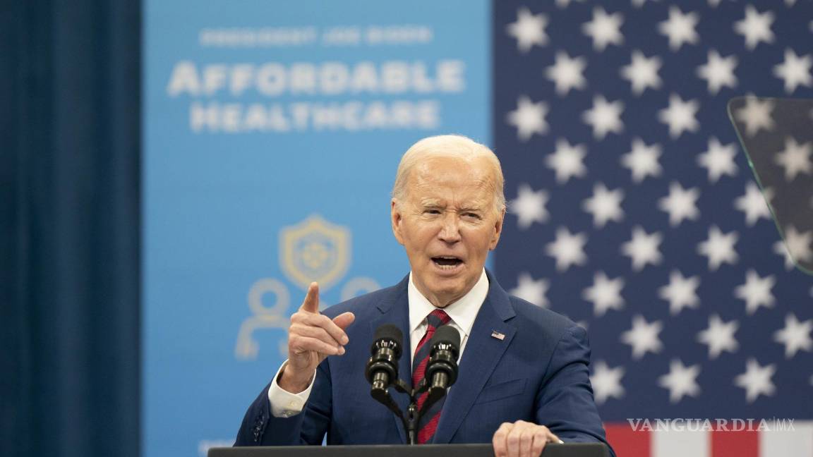 $!El presidente estadounidense Joe Biden habla durante un evento de campaña en el Centro Comunitario Chavis en Raleigh, Carolina del Norte.