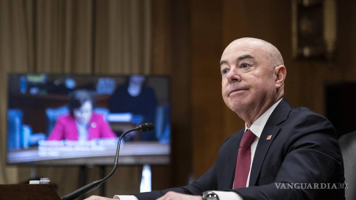 $!Alejandro Mayorkas, secretario de Seguridad Nacional, una audiencia del Comité Senatorial de Seguridad Nacional y Asuntos Gubernamentales en el Capitolio.