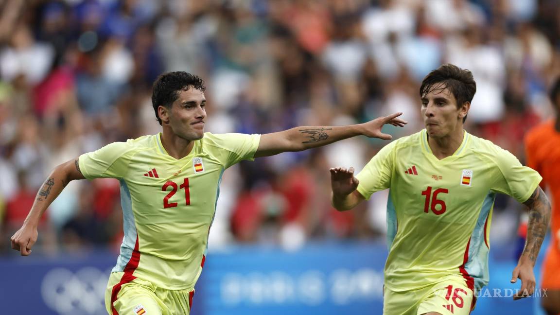 $!Sergio Camello metió doblete en los tiempos extra de la Final ante Francia para darle el oro a España.
