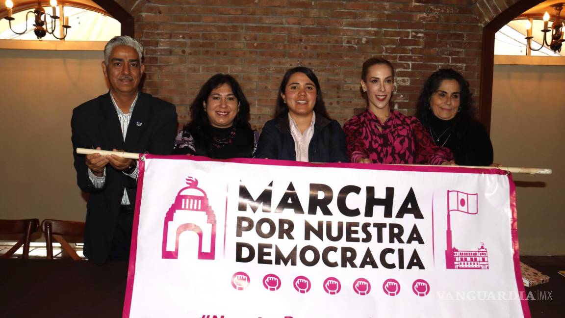 Alistan ‘Marcha por Nuestra Democracia’ en Saltillo