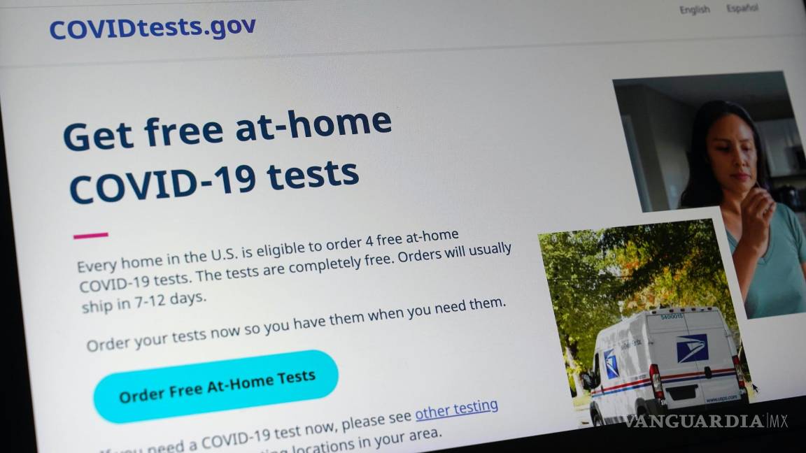 $!Un sitio web del gobierno estadounidense en donde las personas pueden solicitar pruebas gratuitas de COVID-19 en casa.