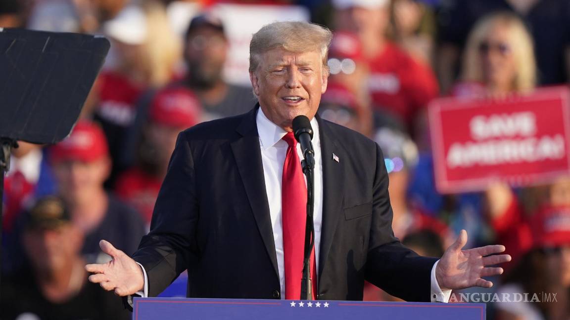 $!El expresidente Donald Trump mantiene sus intenciones de llegar a la Presidencia, pese a las acusaciones en su contra.