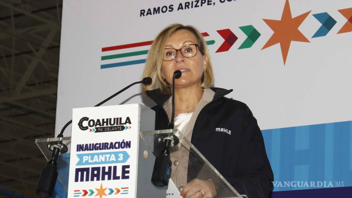 $!Jumana Al-Sibai, CEO de Mahle Thermal, recordó los inicios de Mahle en México, que precisamente fueron en Coahuila, en Ramos Arizpe.