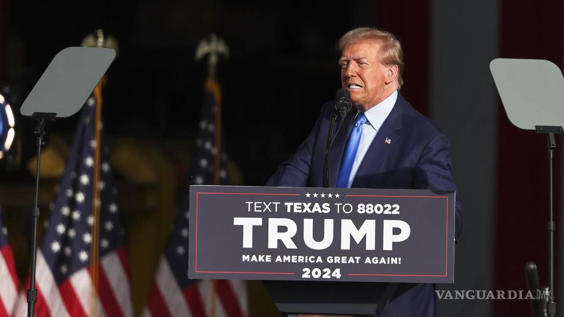 $!Donald Trump en el evento de Trendsetter Engineering en Houston, durante la gira de campaña electoral del expresidente para la presidencia en 2024.