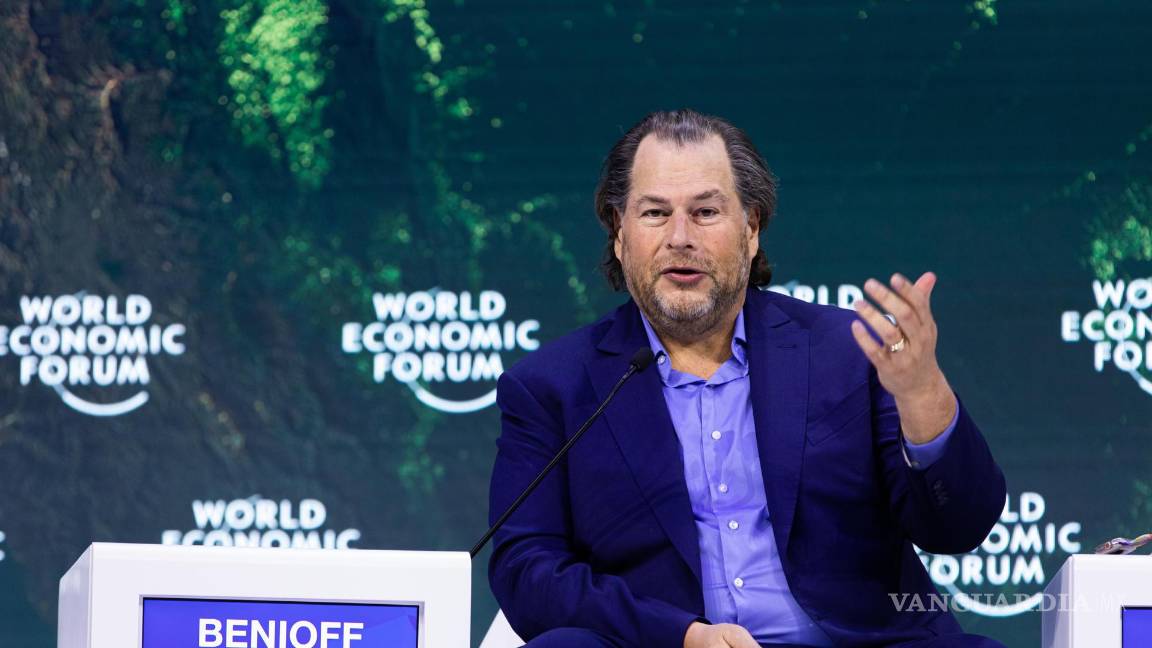 $!El CEO de Salesforce, Marc Benioff. Esta empresa presentó AI Cloud, con la que aumentar la productividad de sus clientes mediante la IA generativa.