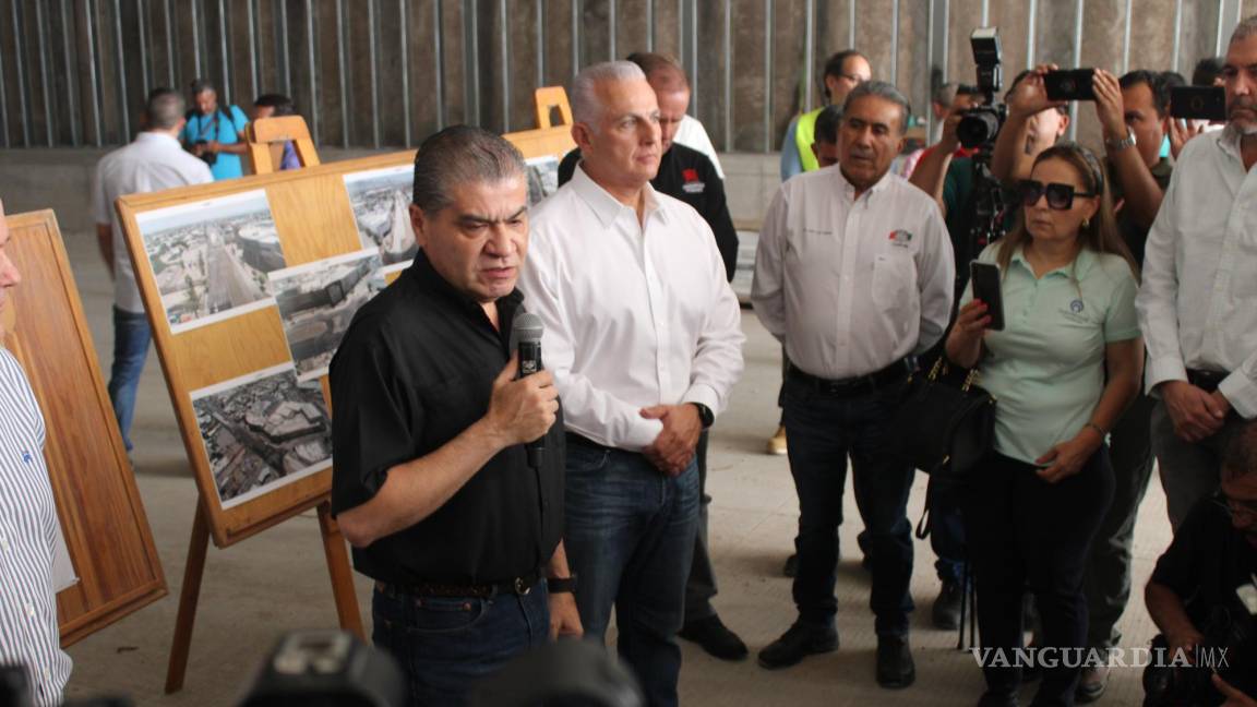 Supervisa Miguel Riquelme Sistema Vial Cuatro Caminos en Torreón; estará listo en septiembre
