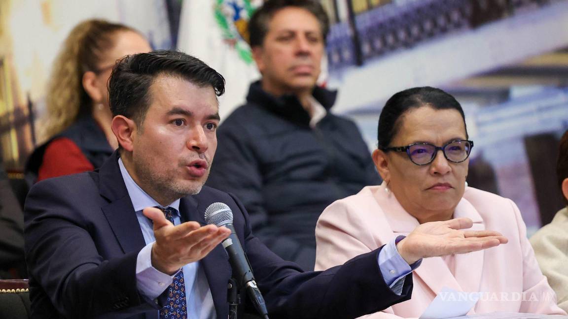 $!Félix Arturo Medina Padilla, Subsecretario de Derechos Humanos, Población y Migración durante la presentación del informe de avances de las mesas de diálogo.