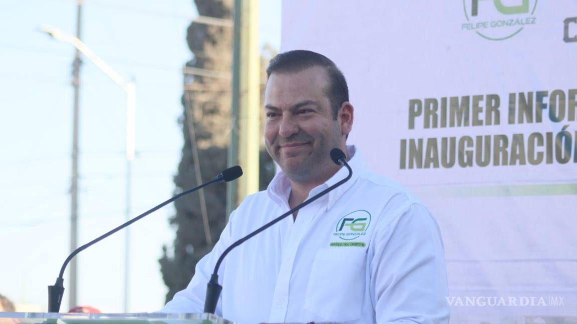 $!Felipe González Miranda durante su intervención en el evento.