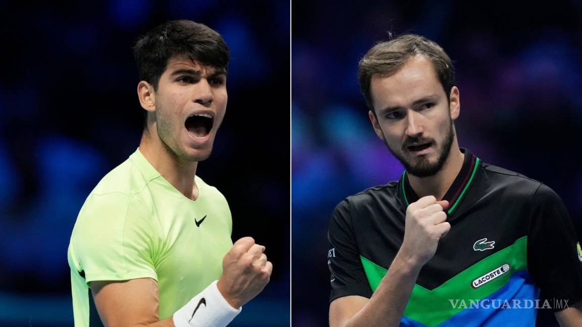 ATP Finals: Alcaraz y Medvedev siguen en la senda del triunfo y están a un paso de la Final