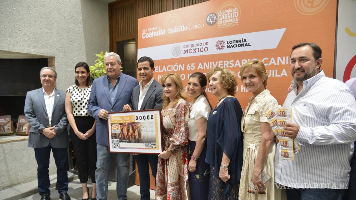 Develan billete de lotería dedicado al cabrito de Coahuila