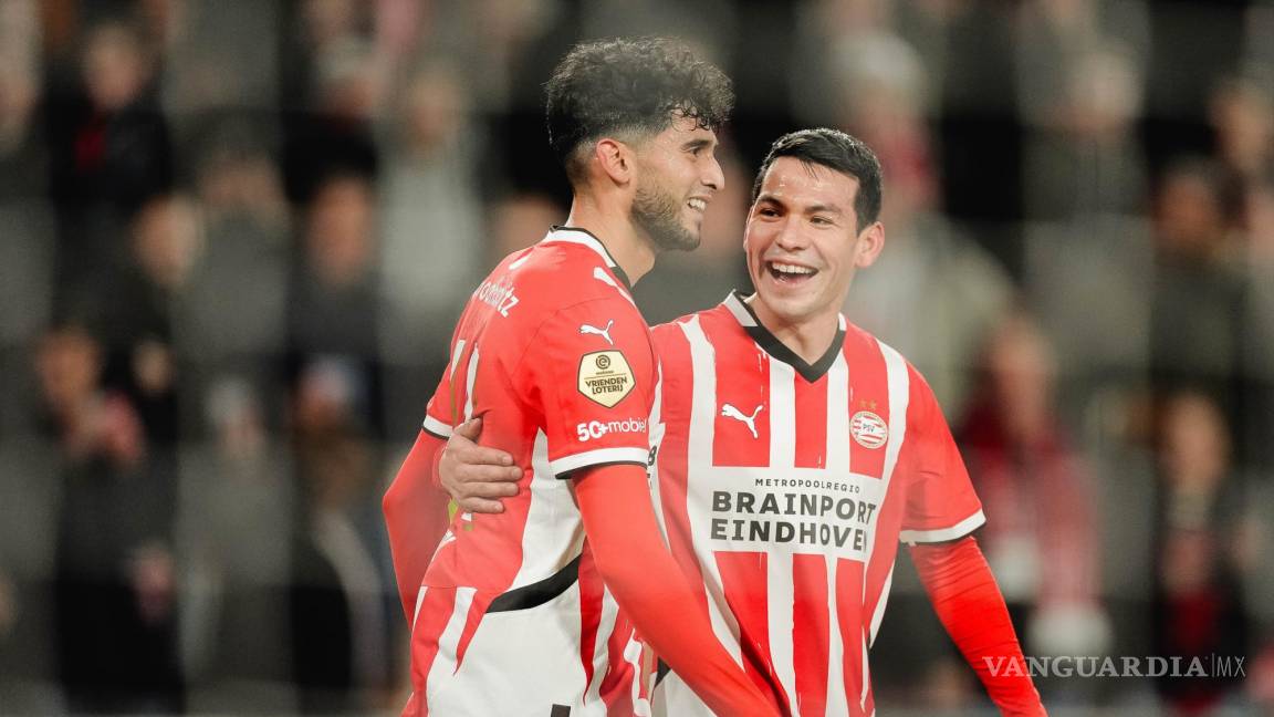 Hirving Lozano anota en la goleada del PSV antes de despedirse del futbol europeo