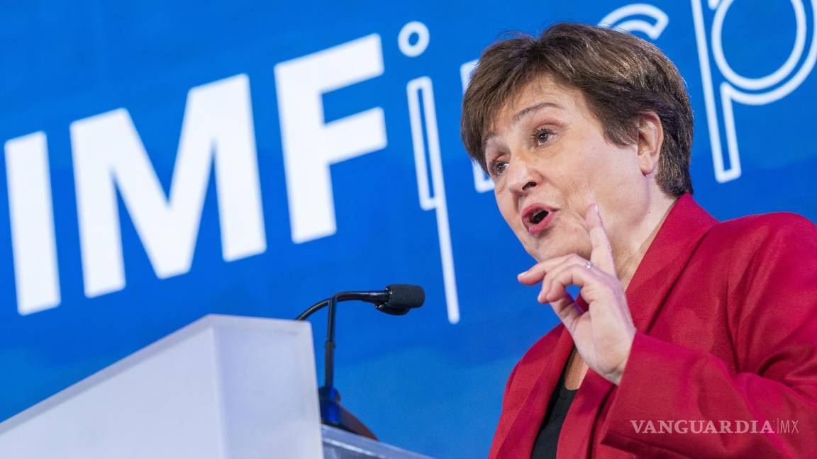 $!La directora del FMI, Kristalina Georgieva, pronuncia un discurso durante las Reuniones de Primavera de 2023 del FMI y el Banco Mundial en Washington.