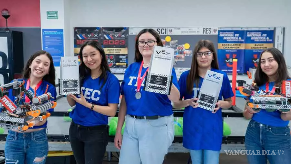 Estudiantes del Tec de Monterrey Campus Saltillo ganan torneo de robótica; ganan pase a mundial