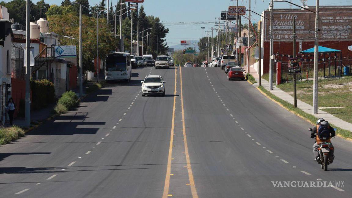 Lista rehabilitación de la calle Urdiñola en Saltillo