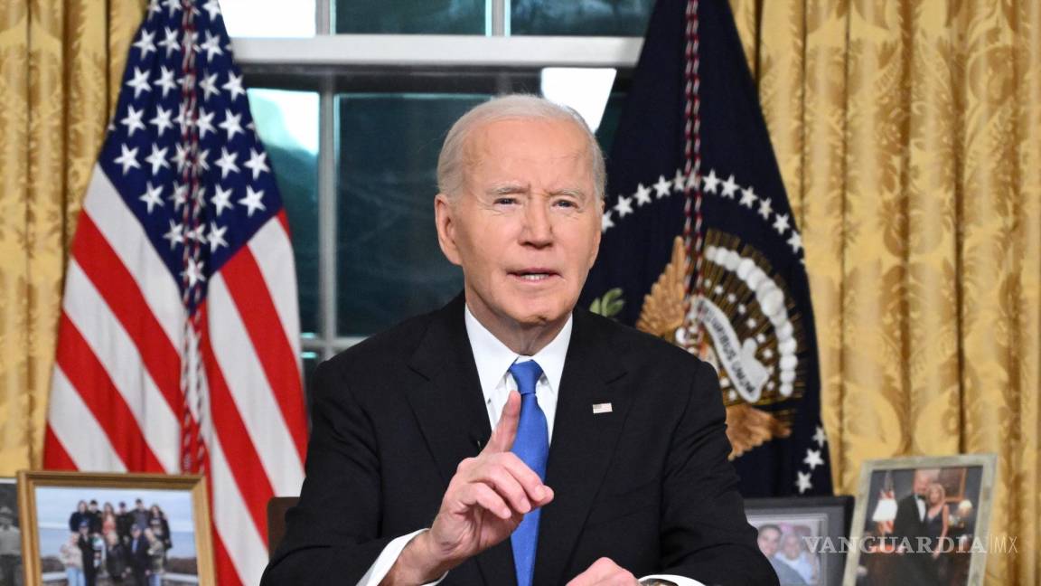 “Se está gestando una oligarquía”, advierte presidente Joe Biden en su discurso de despedida